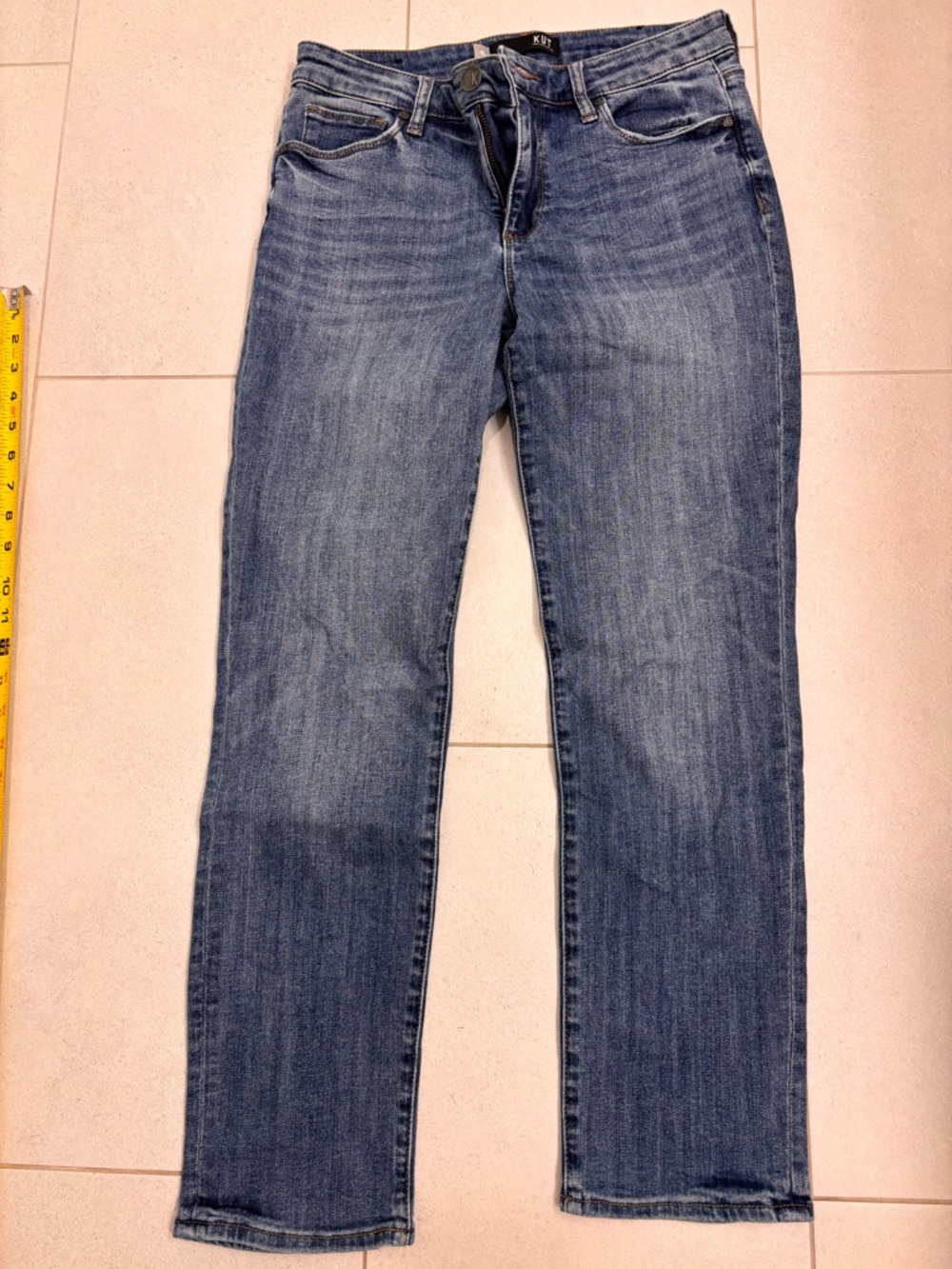 Kut Reese Straight Classic Women's Blue Straight-Leg Jeans